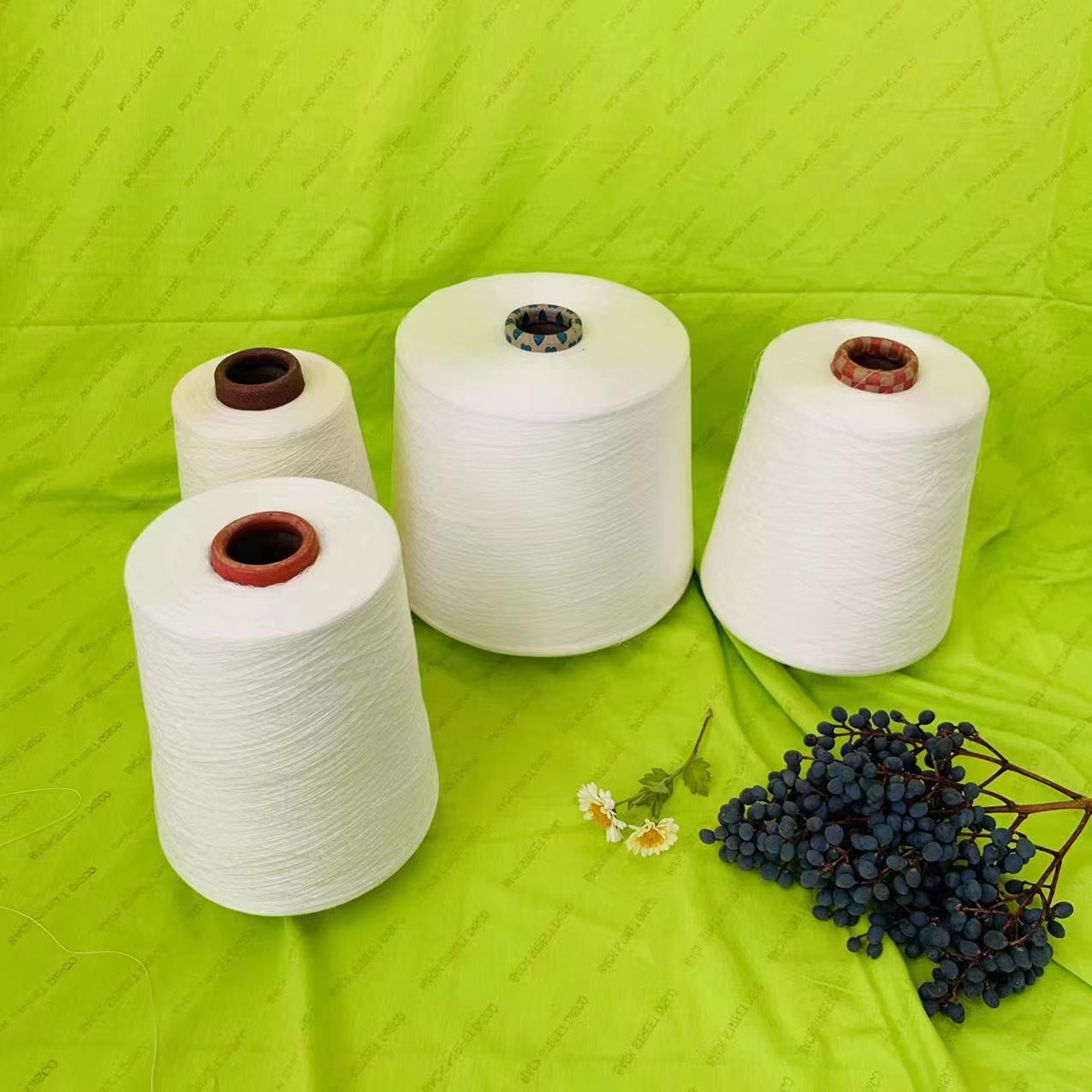 环锭纺涤纶短纤纱是如何成纱的。裕晟邦纺织